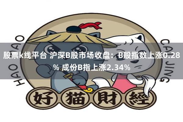 股票k线平台 沪深B股市场收盘：B股指数上涨0.28% 成份B指上涨2.34%