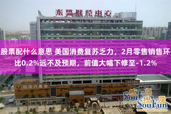 股票配什么意思 美国消费复苏乏力，2月零售销售环比0.2%远不及预期，前值大幅下修至-1.2%
