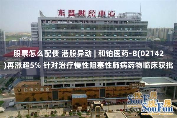 股票怎么配债 港股异动 | 和铂医药-B(02142)再涨超5% 针对治疗慢性阻塞性肺病药物临床获批