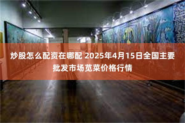炒股怎么配资在哪配 2025年4月15日全国主要批发市场苋菜价格行情