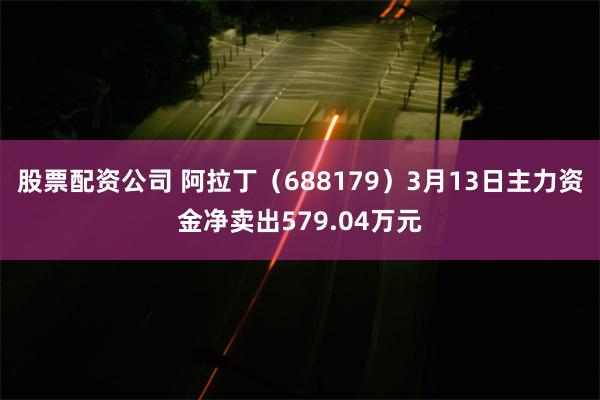 股票配资公司 阿拉丁（688179）3月13日主力资金净卖出579.04万元
