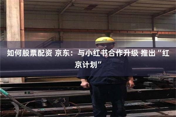 如何股票配资 京东：与小红书合作升级 推出“红京计划”